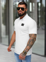 Tricou polo bărbați alb OZONEE NB/MT3124