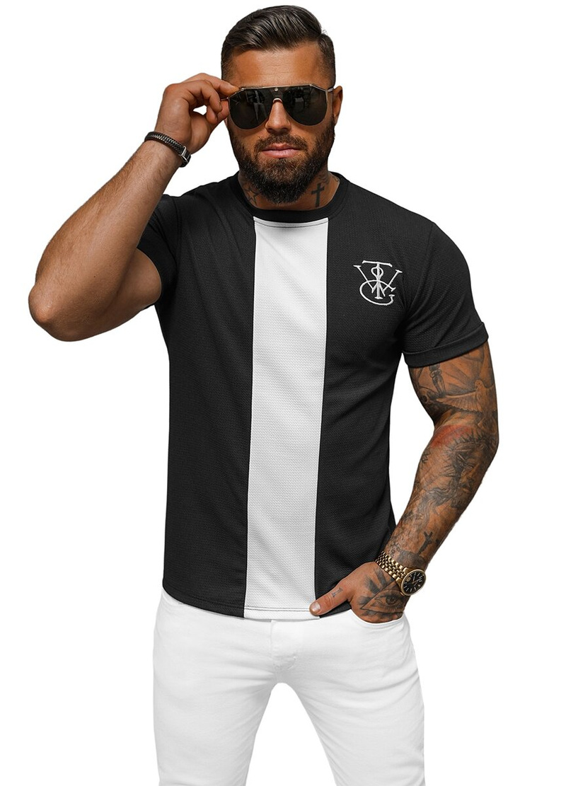 Tricou bărbați negru OZONEE O/L1184