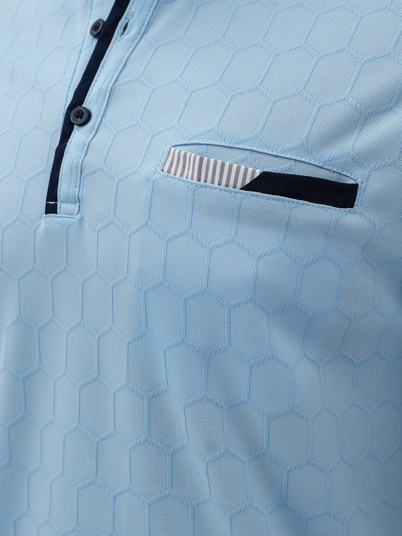 Tricou polo bărbați albastră OZONEE O/QQ923