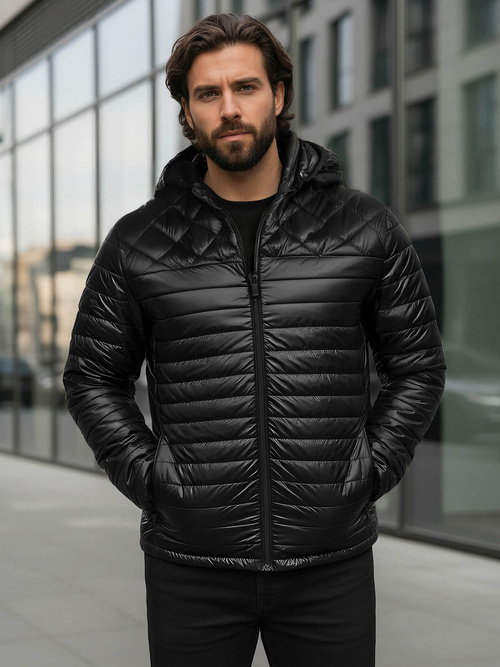 Geacă bărbați neagră OZONEE JS/16M9328/392BZ