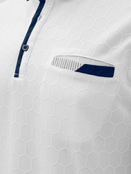 Tricou polo bărbați alb OZONEE O/QQ923