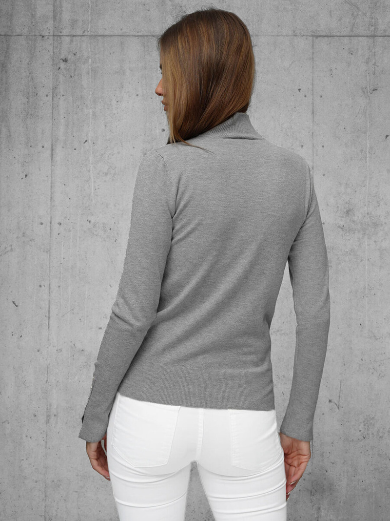 Pulover damă gri închis OZONEE JS/8002/3