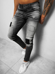 Blugi bărbaţi gri OZONEE NB/MP0031G