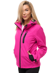 Jachetă de femei SOFTSHELL roz OZONEE N/4849