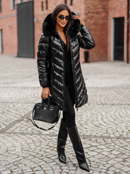 Geacă de femei neagră OZONEE JS/16M9100/392Z