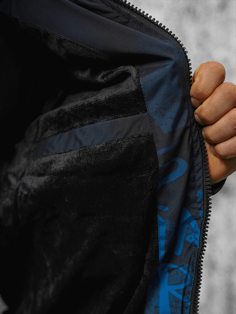 Geacă bărbați albastru marin OZONEE JS/27M8102