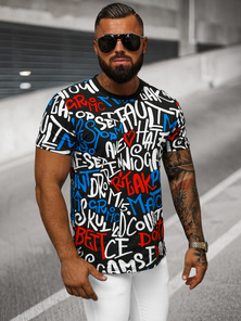 Tricou bărbați negru OZONEE O/T1271/3