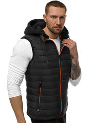 Vestă bărbați neagră OZONEE N/6102Z