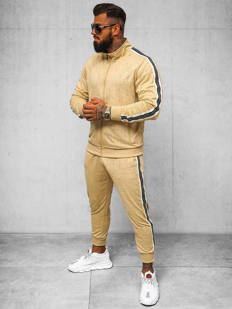 Compleu sport bărbaţi bej OZONEE O/3C101/2