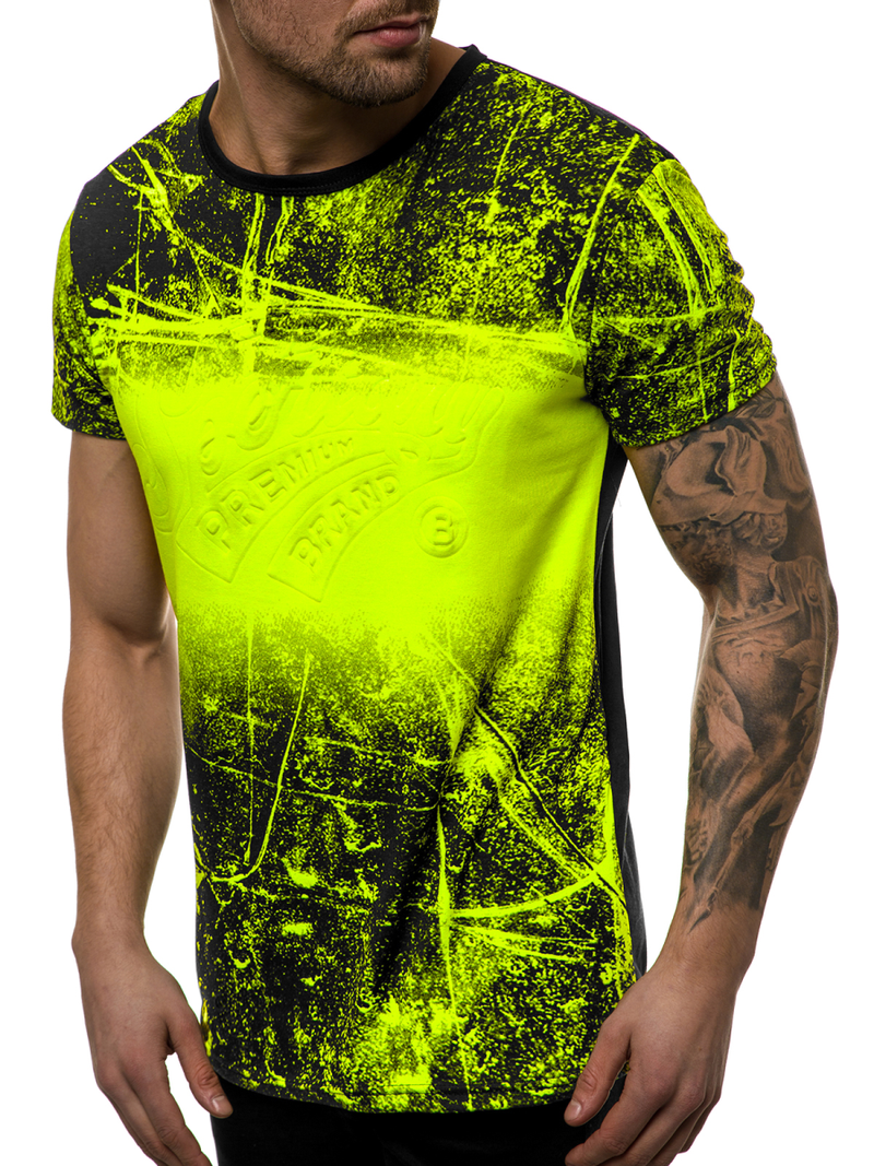 Tricou bărbați verde OZONEE JS/SS11017