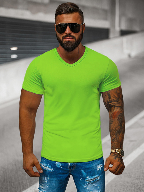 Tricou bărbați verde deschis OZONEE JS/712007/31Z