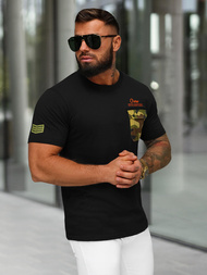 Tricou bărbați negri OZONEE O/MPO3492