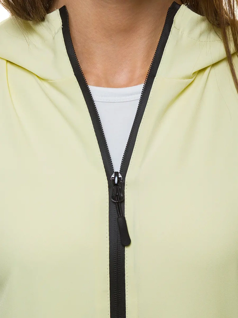 Jachetă femei lumină galbenă OZONEE JS/HH036/59