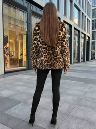 Geacă de femei bej și maro OZONEE JS/61M8500/158Z