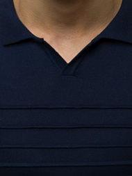 Pulover bărbați albastru albastru marin OZONEE L/2318