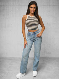 Maieu de damă bej/negru OZONEE O/JK6557