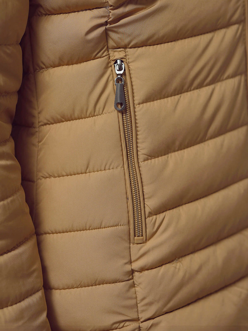 Geacă damă bej închis OZONEE JS/16M9109/84