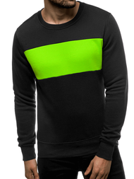 Hanorac bărbați negru-verde OZONEE JS/2020/31