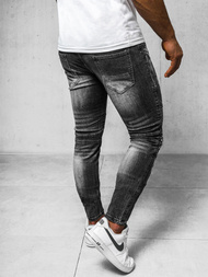 Blugi pentru barbati negri OZONEE NB/MP007NZ