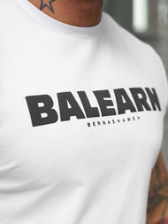 Tricou bărbați alb OZONEE NB/MT3135