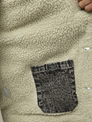 Jachetă de blugi bărbați neagră OZONEE JB/JP1160Z