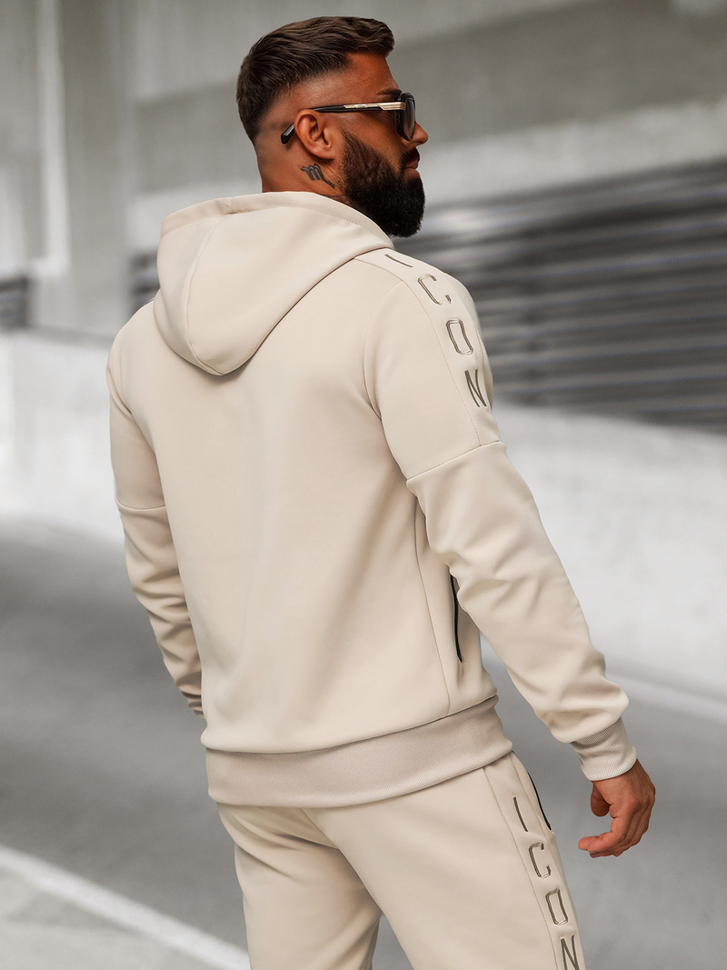 Compleu sport bărbaţi bej OZONEE O/LN11760