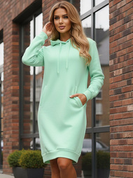 Hanorac femei verde-mentă OZONEE JS/YS10005/39