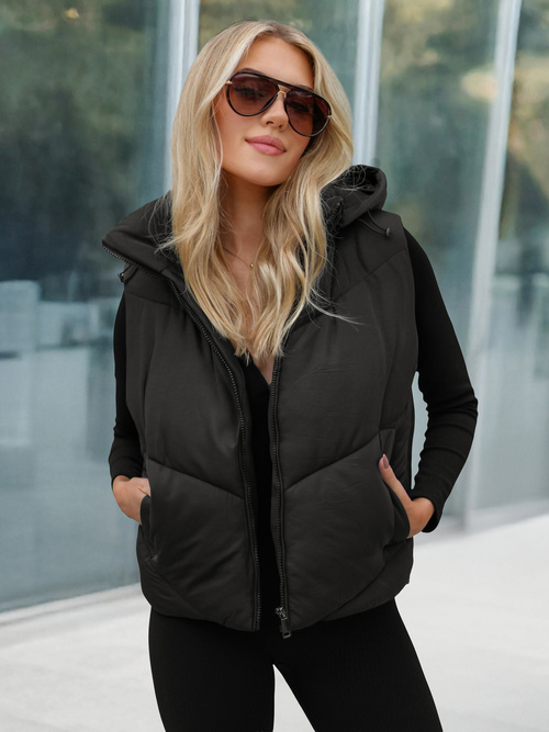 Vestă femei neagră OZONEE JS/16M9291/392