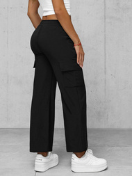 Pantaloni de dama negri OZONEE JS/92K515/3