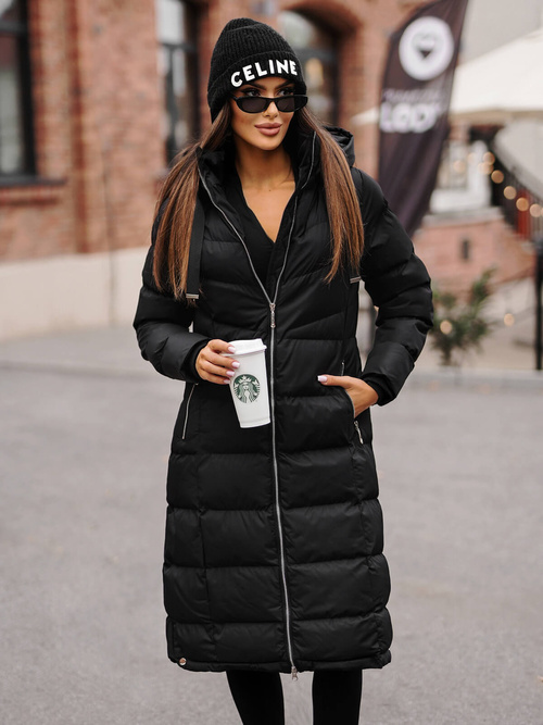 Geacă de femei neagra OZONEE JS/M736/392Z