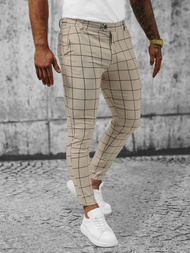 Pantaloni Chino Bărbaţi Bej OZONEE O/P4009