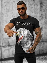 Tricou bărbați negru OZONEE O/T127/3Z