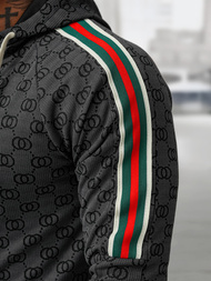 Compleu sport bărbaţi negru OZONEE O/FF5111AB