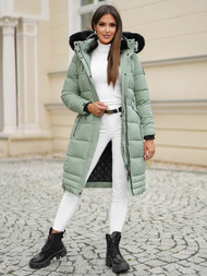 Geacă de femei verde-mentă OZONEE O/W377Z