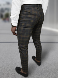 Pantaloni chino bărbaţi antracit OZONEE DJ/5632