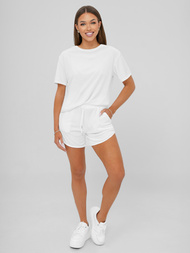 Compleu dama din catifea alb OZONEE JS/35C1717/1