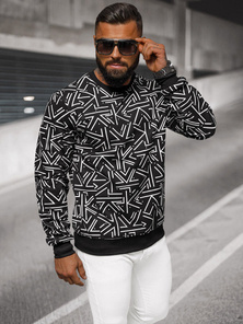 Bluză bărbați neagră OZONEE JS/8B1219/3