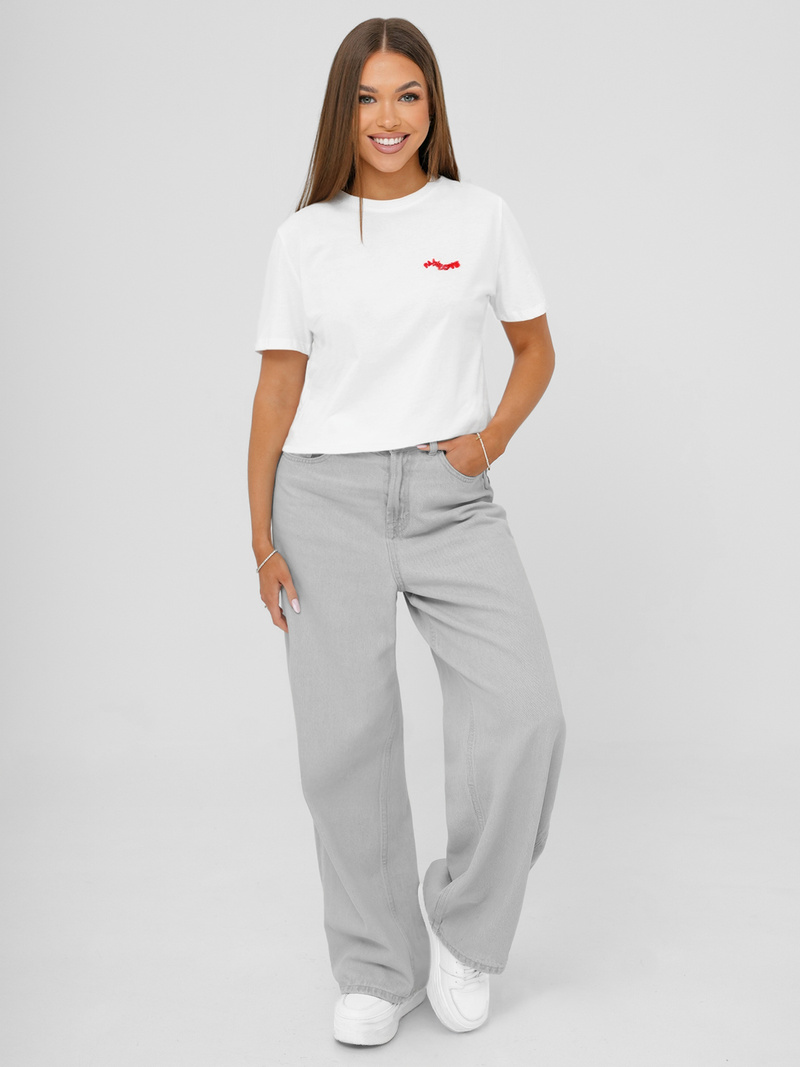 Tricou femei alb OZONEE JS/R61658