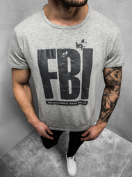 Tricou bărbați gri OZONEE JS/SS100730Z