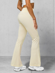 Colanţi femei cu picioare late écru OZONEE JS/17K570/1