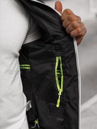 Jachetă softshell bărbați neagră OZONEE JS/5M3105/392Z