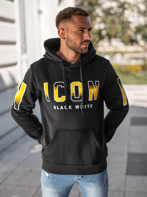 Hanorac bărbați negru OZONEE JS/8B1739/3