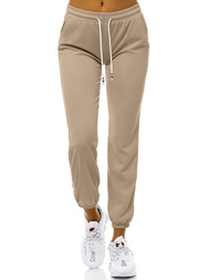 Pantaloni de training femei bej OZONEE JS/1020/A8