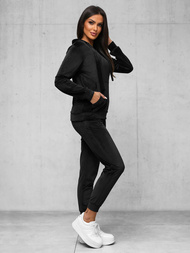 Compleu dama din catifea negru OZONEE JS/35C1612/3