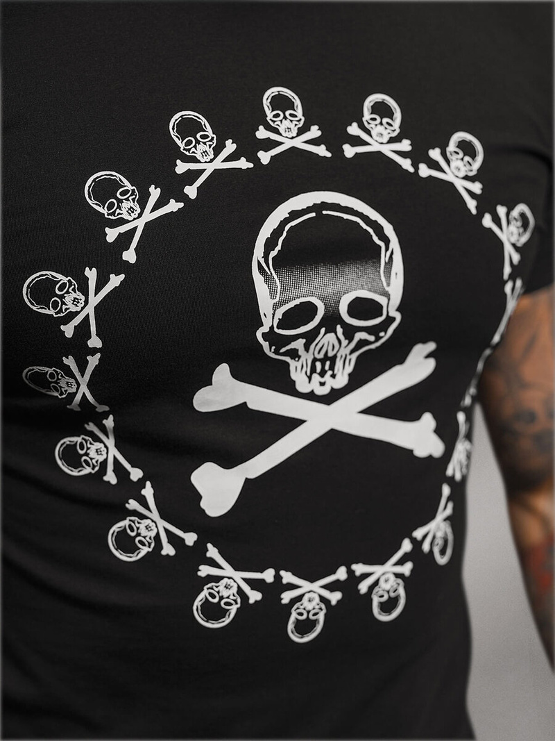 Tricou bărbați negru OZONEE NB/MT3068