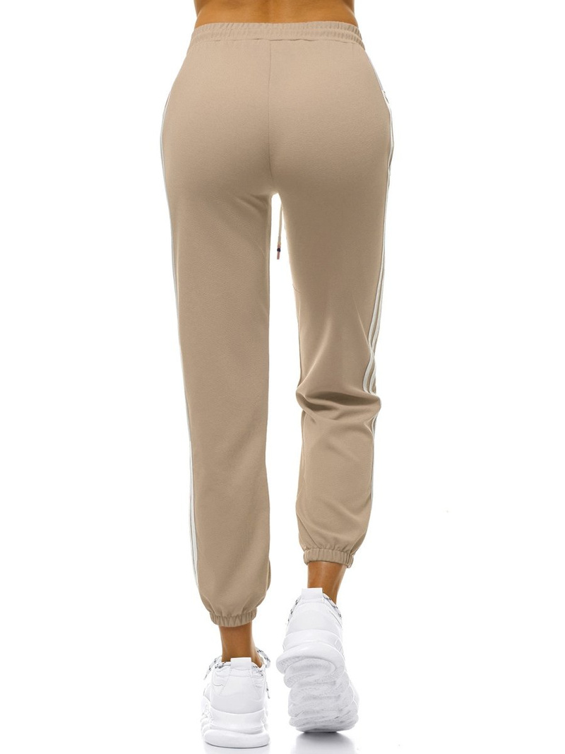 Pantaloni de training femei bej OZONEE JS/1020/A8