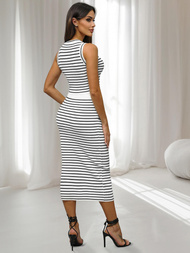 Set pentru femei alb/negru - top și fusta OZONEE O/CH5801