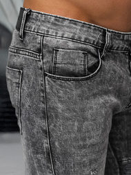 Blugi bărbaţi negri OZONEE NB/MP0069NZ