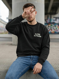 Hanorac bărbați negru OZONEE JS/65B3918/3Z