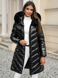 Geacă de femei neagră OZONEE JS/16M9100/392Z